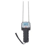 OEBUAFI Humidimètre de Fourrage, Humidimètre de Fourrage Portable Numérique avec Résolution 0,1 Plage de Mesure 0-80 pour le blé de Maïs de Paille de Céréales