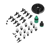 OEBUAFI Kit D’Irrigation Tuyau 10 M, Buse D’atomisation Automatique pour | Installation en PVC sans Perçage, Arroseur pour Petite Surface, Irrigation pour Plantes en Pot Champ de Légumes