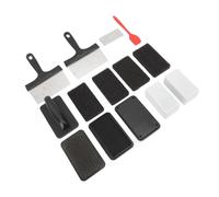 OEBUAFI Kit de Nettoyage de Plaque Multifonctionnelle, Poignée Anti-Chaleur, Installation Facile, Beau Design, Cintre en Acier Inoxydable, Amateurs de Barbecue Matériau: Plastique, Acier Inoxydable,