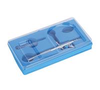 OEBUAFI Kit de Pistolet Aérographe avec Gâchette à Action Unique avec Pot Supérieur en Laiton, Tasse 2CC pour Débutants, Artistes Avancés, Art Céramique, Modèle de Peinture en Aérosol à (laiton 3)