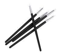 OEBUAFI Kit de Stylos de Sculpture pour Nail Art, 5 Pièces, 5 Pinceaux en Silicone Différents pour Effets 3D, Sculpture en Argile, élimination des Empreintes Digitales, Outils de