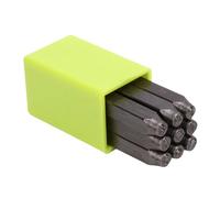 OEBUAFI Kit D'Outils D'estampage à la Main, Outils de Fabrication de Poinçons en Acier au Carbone 40Cr avec Polices de Haute clarté pour la Fabrication de Bijoux et L' sur Métal (Acier au carbone