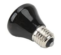 OEBUAFI Lampe Chauffante en Céramique pour Reptiles, Mini émetteur de Chaleur Infrarouge avec Interface en Alliage de Cuivre et de E27 pour Petites Boîtes D'élevage D'amphibiens (75W Noir)