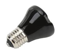 OEBUAFI Lampe Chauffante en Céramique pour Reptiles, Mini émetteur de Chaleur Infrarouge avec Interface en Alliage de Cuivre et de E27 pour Petites Boîtes D'élevage D'amphibiens (25W Noir)