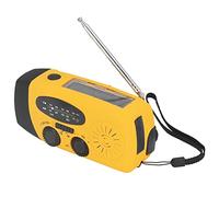 OEBUAFI Lampe de Poche LED à Manivelle Solaire d'urgence avec Banque d'alimentation 1200 MAh, Chargement USB FM/AM/WB, Alerte Météo NOAA pour Le Camping, la Survie en Plein Air (modèle Japonais)