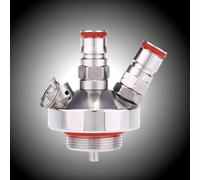 OEBUAFI Lance à Bière en Acier Inoxydable, Connecteur à Raccord Rapide avec Conception à Double Filetage pour le Marquage du Brassage à Domicile, Mini Distributeur de Fût