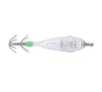 OEBUAFI Leurre de Pêche à Lumière Blanche LED avec Crochet Parapluie Double Couche pour la Pêche de Nuit, 300 M sous l'eau, 3 Piles Boutons Incluses, adapté pour Le Large, Les Lacs et Les Rivières