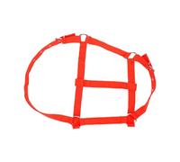 OEBUAFI Licol Réglable pour Veau de Vache, Matériau PP Souple, Construction en Nylon Haute Résistance, Ajustement Réglable pour Veau, Cheval, âne, Licou pour Bétail pour Ferme, (rouge)