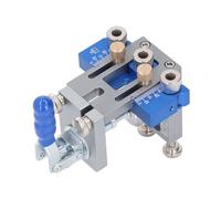 OEBUAFI Localisateur de Perçage pour le Travail du Bois, Outil de Perçage, Petit et Portable, Kit de Gabarit de Cheville, Positionneur de Poinçon Manuel pour Usage Industriel, Ensemble en Aluminium