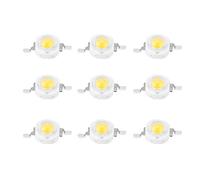 OEBUAFI Lot de 100 LED SMD Haute Puissance 1 W avec Culot en Aluminium, luminosité 100-110 Lm, Durée de Vie 50 000 Heures, pour éclairage DIY (Blanc chaud 3000K)