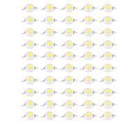 OEBUAFI Lot de 100 LED SMD Haute Puissance 1 W avec Culot en Aluminium, luminosité 100-110 Lm, Durée de Vie 50 000 Heures, pour éclairage DIY (Blanc pur 6000K)