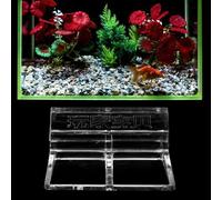 OEBUAFI Lot de 20 Clips de Fixation en Acrylique Durable pour Couvercle en Verre D'Aquarium - Transparent, Taille Compacte, Merveilleux Accessoire pour Aquarium - Options de 5 Mm, 6 Mm, 8, 10, 12