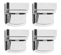 OEBUAFI Lot de 4 Fermoirs en Métal argenté pour Sac à Main, Design Classique en Langue de Canard pour Sacs à Main, Porte-documents, Idéal pour les Projets D'artisanat