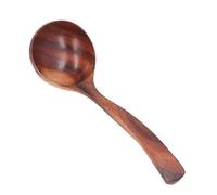 OEBUAFI Louche à Long Manche en Bois D', Cuillère de Service à Soupe Anti-rayures pour Outil de Vaisselle de Cuisine, Texture Naturelle pour les Amateurs de Cuisine (petite taille)