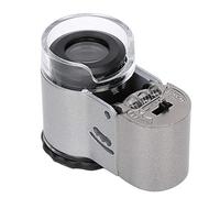 OEBUAFI Loupe de Microscope 50X Détecteur de Devises Portable avec Lumière LED Blanche et Violette pour la Détection des Billets de Banque, évaluation des Bijoux, Visualisation du Jade