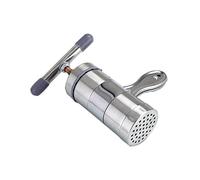 OEBUAFI Machine à Nouilles en Acier Inoxydable, Essoreuse à Main, Lavable et Durable, avec 5 Têtes de Moule pour une Préparation Rapide des Nouilles