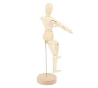 OEBUAFI Mannequin en Bois de 20 Cm pour Dessin, Corps proportionné avec 14 Articulations Rotatives, Formes Variées for Artistes et Enfants