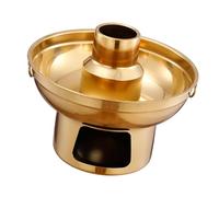 OEBUAFI Marmite à Glace Carbonique en Acier Inoxydable, Conception Anti-chute épaissie en Acier Inoxydable 410 de qualité Supérieure pour Dessert aux Fruits au thé au Lait et à la Crème (S)