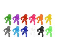 OEBUAFI Marqueurs de Verre à Vin, étiquettes D'identification de Verre en Silicone avec un Design personnalisé pour les Fournitures de Fête, le Dîner, les Heures de Cocktail (24PCS)