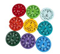 OEBUAFI Math Facts Fidget Jouet Rotatif éducatif pour Enfants Apprentissage des Compétences Mathématiques Couleurs Vives 9 Pièces (Ajout)
