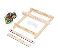 OEBUAFI Métier à Tisser en Bois pour Enfants, Haute sécurité, Coordination œil-main, Cadeau pour Débutants, adapté à la Plupart des Gens, Bois de Pin