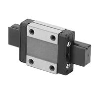 OEBUAFI Mini Bloc de Chariot de Guidage de Rail Linéaire Léger, Curseur en Acier Compact pour Machine CNC, Curseur de Rail de Haute Précision pour équipement D'automatisation, 1 X de de Guidage pour