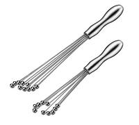 OEBUAFI Mini Fouet Mélangeur, Fouet Manuel en Acier Inoxydable, Tailles 10 et 12 Pouces pour Mélanger les œufs et les Sauces (1)