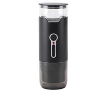 OEBUAFI Mini Machine à café Rechargeable, Cafetière sans Fil Portable avec Pression de 15, Machine à Expresso électrique USB pour la Maison et le Bureau, Noir (Chauffage américain)