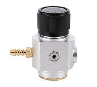 OEBUAFI Mini Régulateur de Gaz CO2, Manomètre de Soude en Aluminium et Plastique Résistant avec Ardillon de 8 Mm pour Flux de Soude Standard Européen T21 4 Filetage