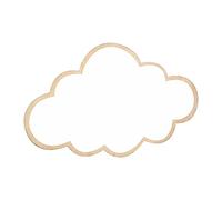 OEBUAFI Miroir Mural Nordique en Acrylique, Miroir Décoratif en Forme de Lapin avec Support en Bois et Trous pour Décoration de Pépinière ou de Salle de Jeux (Nuage)