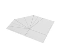 OEBUAFI Modèle de Couture en Acrylique Transparent pour Panier Alimentaire Pliable, Modèle de de Règle de Couture de Sac à Main de Bricolage pour L'artisanat Fait à la Main (8 pouces)