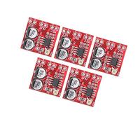 OEBUAFI Module Amplificateur de Microphone à électret, Gain Réglable pour DC4V-12V, 5 Pièces LM386 20-200x, Matériau ABS, adapté aux Amateurs D'électronique