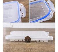 OEBUAFI Moule à Glaçons Multicouche avec Couvercle pour Rangement | Matériau PP Alimentaire, Taille Mini Cube 1,5x1,7x1,2 Cm, Convient aux Bouteilles étroites, 432 Emplacements, Conception de