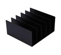 OEBUAFI Organiseur de Courrier de Bureau - Porte-lettres et Trieur de Factures à 5 Compartiments - Porte-documents en Fer avec Base Antidérapante en Caoutchouc - Pour L'organisation du