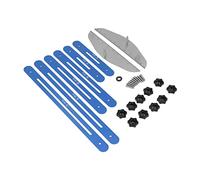 OEBUAFI Outil de Mesure des Marches D'escalier Règles Réglables Pratiques pour Escaliers et étagères Alliage D'aluminium anodisé 11-60 Pouces 2 Paquets Projets de Menuiserie (BLUE)