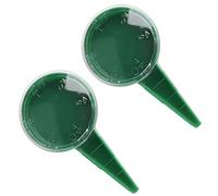 OEBUAFI Outil de Semis Manuel de Jardin 2 Pièces, Planteur de Graines Manuel Réglable avec Cadran pour Cinq Niveaux, Anti-agglomérant pour Les Petites Graines, Plastique Vert Armée