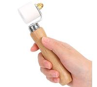OEBUAFI Outil Thermique de Rouleau de Soudure de Rouleau de Pression de Main de PTFE de 28mm avec la Poignée en Bois de Roulement à 2 Voies pour le Soudage à Haute Température de