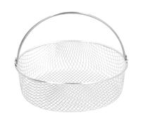 OEBUAFI Panier à Frites en Acier Inoxydable, Passoire 3 en 1, Conception pour Friteuses sans Huile, avec Poignées Pliantes pour une Cuisson Uniforme, Passe au Lave-vaisselle