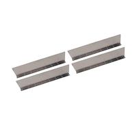 OEBUAFI Paquet de 4 Protections Contre Les éclaboussures de Vallée de Gouttière de Inverseur de Pluie de Toit en Aluminium avec 32 Vis pour Empêcher Le Reflux et Le Débordement des Eaux