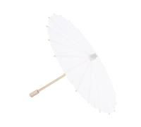 OEBUAFI Parasol Décoratif en Papier Blanc en Papier mâché, pour Peinture à la Main, Décoration Scolaire, 1 Paquet (Diamètre 30cm / 11.8in)
