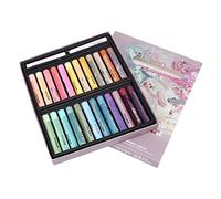 OEBUAFI Pastel à L'huile 24+2 Couleurs, Crayons de Cire Tendres et | À Base de Cire, Résistant à la Déchirure, Facile à Colorer, Effet D'ombrage, Application Plane et Mélange