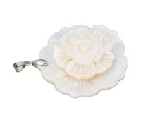 OEBUAFI Pendentif Coquillage à Fleurs à 3 Couches ASSORTIMENT POLYVALENT pour les Robes, Jupes, Chemises et Plus Encore, Mêlant élégamment Nature et Luxe