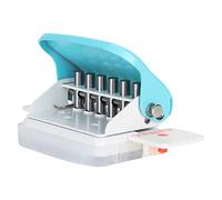 OEBUAFI Perforatrice Réglable Perforatrice Manuelle Multi-Trous pour Papier A4 ou A5 ou B5 avec échelle de Règle et Boîte à Déchets de Papier 30 ou 26 ou 20 Trous