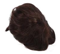 OEBUAFI Perruque Courte Bou pour Garçon, Cheveux Synthétiques à Texture Moelleuse Marron foncé pour Enfants, à la Mode pour la Fête