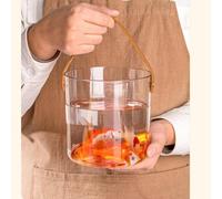 OEBUAFI Petit Seau à Glace, Seau à Vin en PET de qualité Supérieure, Polyvalent pour Fleurs et Fruits, 5,1 Pouces, Idéal pour les Fêtes et les événements