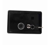 OEBUAFI Petite Caisse à Monnaie, Coffre-Fort Verrouillable au Design Unique, pour la Maison, L'école et Le Bureau, Rangement pour Jouets d'enfants (Black)