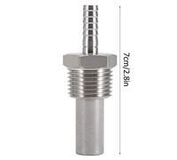 OEBUAFI Pierre à Oxygène en Acier Inoxydable, Pierre de Diffusion de 0,5 Microns et 2 Microns pour Gazéifier la Bière et le Moût Oxygénant, avec Aération en Ligne 1/4 Barbillon pour (2,0)