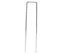 OEBUAFI Piquets de Tente en Forme de U en Acier galvanisé Durables, Utilisations Multiples, Bonne Finition pour la Fixation du Gazon et des Clôtures