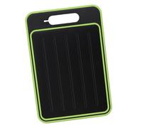 OEBUAFI Planche à Découper Double Face, Plaque de Décongélation Rapide en Aluminium, Affûteur de Couteaux pour Usage Domestique (BLACK)