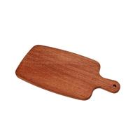 OEBUAFI Planche à Découper en Bois D'ébène avec Poignée pour Hacher et | Acajou Africain Robuste, Grain de Bois Naturel, Trou de Suspension, Plateau pour Fromage Pain Steak Fruits